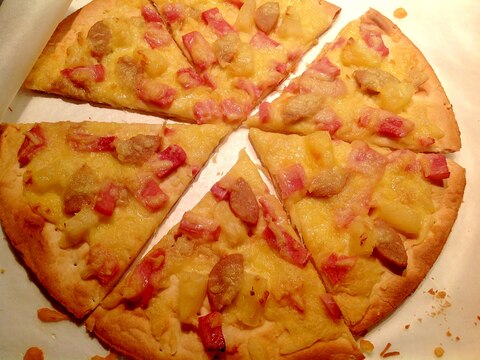 ハムとパイナップルのソースなしピザ レシピ 作り方 By Findus 楽天レシピ ハムとパイナップルのソースなしピザ レシピ 作り方 By Findus 楽天レシピ